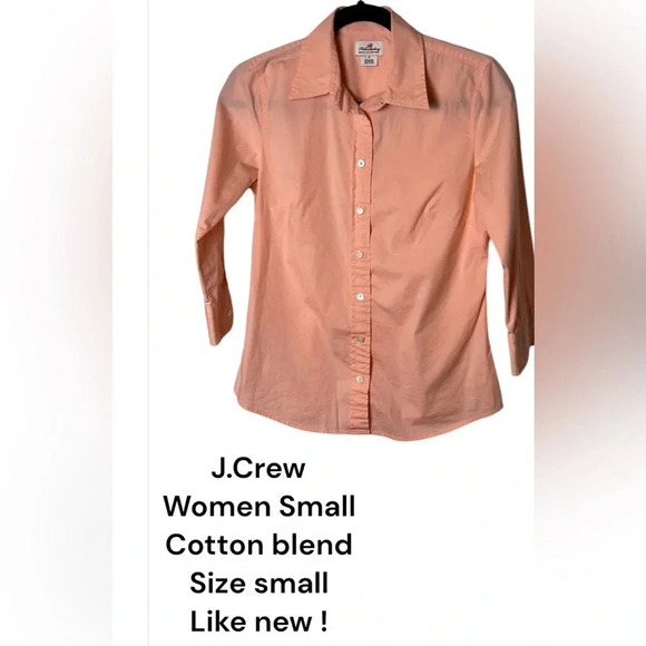 J. Crew Tops - J,Crew cotton blouse,shirt,sz S, EC, office,minimalist,lagenlook,sustainable